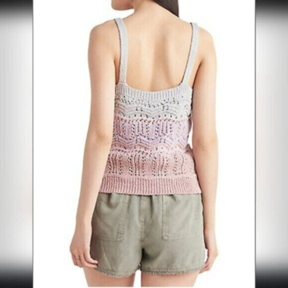DEX Ombre Crochet Sweater Cami Top NWT Sz Small - Picture 10 of 11
